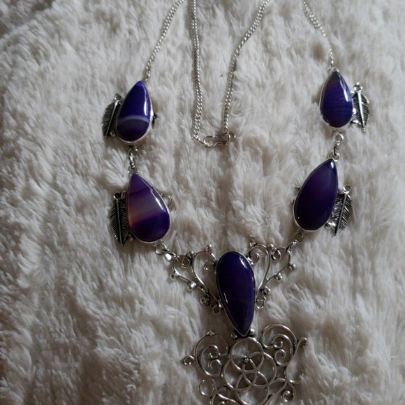 HANDCRAFTED BOTSWANA AGATE NECKLACE - Picture 5 of 5